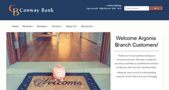 Desktop Screenshot of conwaybank.net