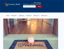 Tablet Screenshot of conwaybank.net